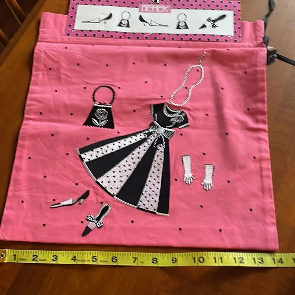 NEW. Just B Embroidered Lingerie Bag